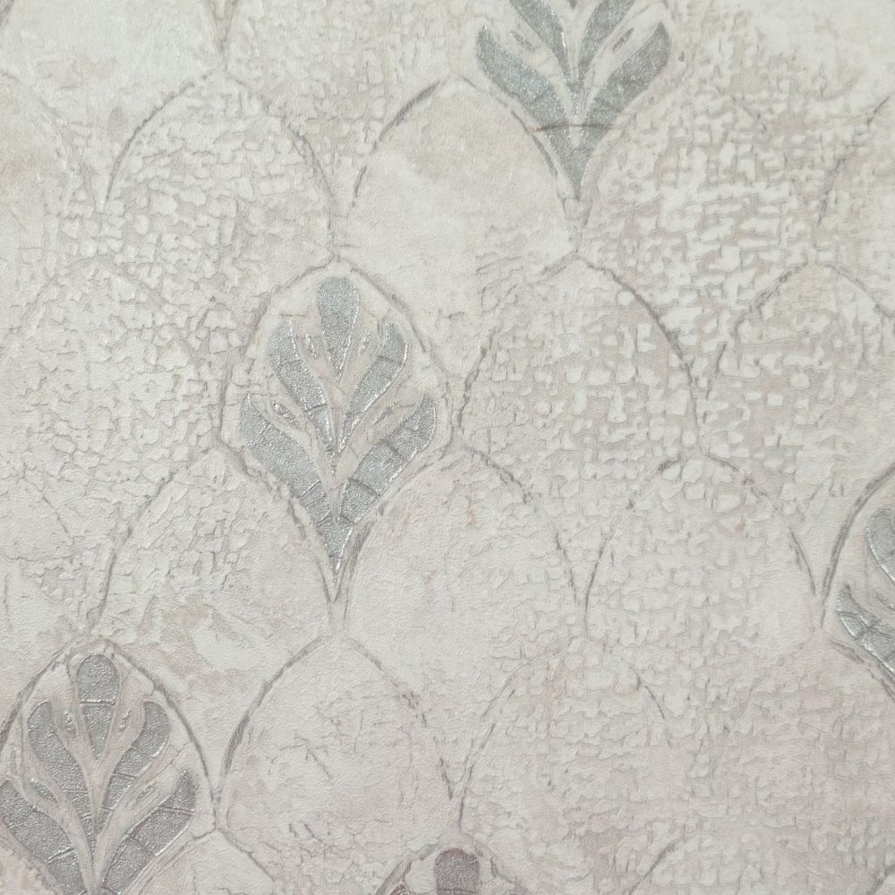 Scallop — Chalk wallpaper swatch